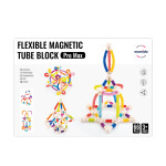 Mamido Mamido Flexibilná magnetická stavebnica Tube Block Pro Max 66 dielov