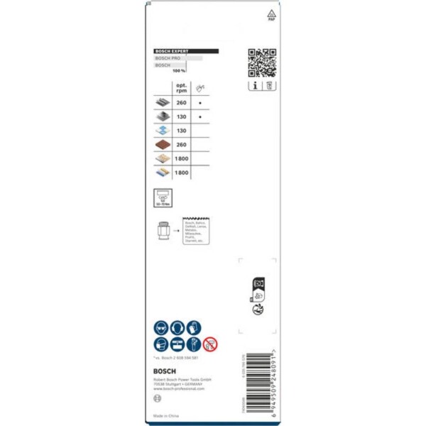 Bosch Accessories 2608901911 2608901911 sada dierovacích píl 68 mm 1 ks; 2608901911