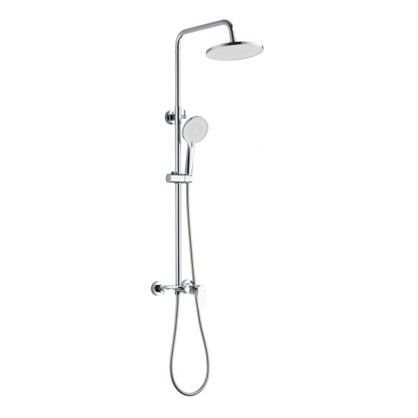 INVENA - Sprchový stĺp s batériou, Rikia, chróm AU-24-B01-G