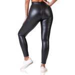 Dámske kožené legíny RELAX & GO LEATHEROPTIC LEGGINGS - BELLINDA - čierne S