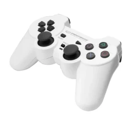 Esperanza EGG107W Trooper biela / gamepad / vibračný systém / USB 2.0 / pre PC a PS3 (EGG107W)