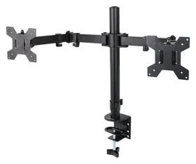Esperanza ERW018 čierna / Stolný držiak pre 2 monitory / 10-27" / do 8 kg / VESA 75-100 (ERW018)