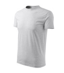 Klasické unisex tričko svetlo šedé XL
