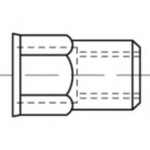 TOOLCRAFT TO-5380602 slepá nitovacie matice M6 nerezová ocel 500 ks; TO-5380602