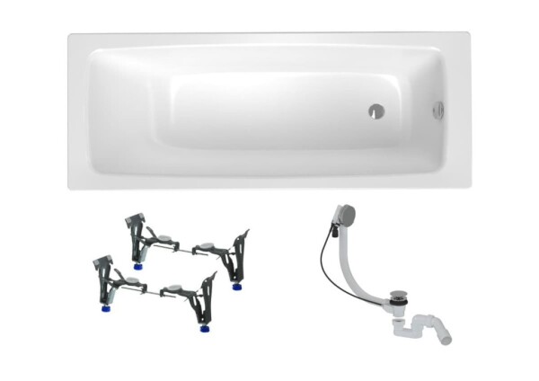 Obdĺžniková vaňa SAT Feel 150x70 cm smaltovaná oceľ ľavá aj pravá SATBVFEEL1507 SATBVFEEL1507