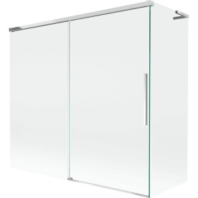 MEXEN/S - Rox L vaňová zástena 2-krídlová posuvná 170 + 80 x 150, transparent, chróm 8C9L-170-080-01-00