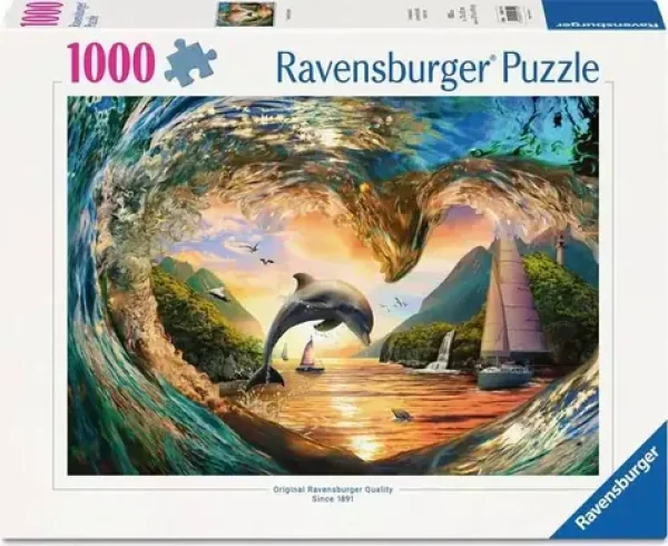 Ravensburger 120017110 Srdce morských vĺn 1000 dielikov