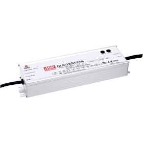 MEAN WELL HLG-185H-24B LED driver, napájací zdroj pre LED konštantné napätie, konštantný prúd 187 W 7.8 A 12 - 24 V/DC stmievateľný, PFC spínacie obvod,; HLG-185H-24B