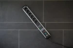 Brennenstuhl Premium-Protect-Line čierna/hliník / Prepäťová ochrana / 6 zásuviek / 5 m kábel / 60 000 A (1391010601)