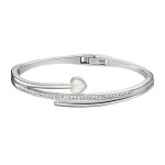 Lotus Style Romantický oceľový náramok s perleťou Woman Basic LS1843-2 / 6