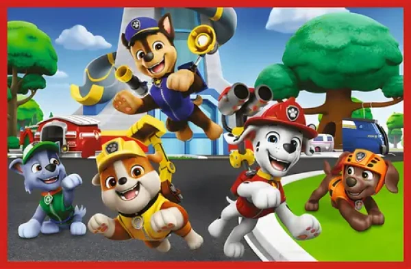 Trefl Puzzle Tlapková patrola: Zábavný psí deň
