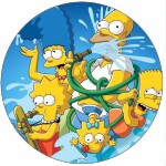 Jedlý papier Simpsonovci 19,5 cm - Pictu Hap - Pictu Hap
