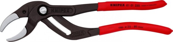 KNIPEX kliešte na rúrky 250mm - sifóny, kovové čeľuste, 8101250