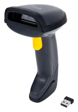 Equip 2D snímač čárových kódů černá / Snímač čárových kódů / BT + 2,4GHz / 1D/2D / IP54 / stojánek (351029)