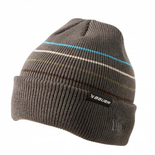 Zimná čiapka Bauer NE Striped Toque Jr 1062330 šedá