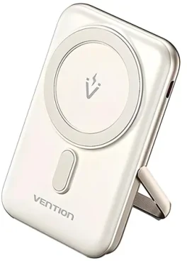 Vention FHNW0 biela / Powerbanka / 10000 mAh / MagSafe / Bezdrôtové nabíjanie 20 W / USB-C PD (FHNW0)