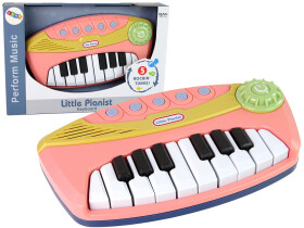 Mamido Detské interaktívne piano ružové