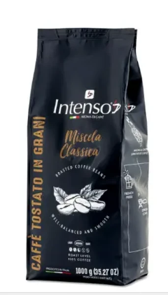 INTENSO Classico 1 kg / Zrnková káva / 70% Arabica 30% Robusta (8022180000207)