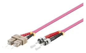 Good Connections SC/ST fialová / Optický patch kábel / Duplex / OM4 / 50/125 µm / LSZH / 7,5 m (LW-8075TC4)
