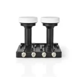 Nedis LNB čierna / Quad Monoblok 6.0 ° / Výstupné pripojenie: 4X konektor F (SLNBQDM60BK)