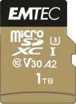 EMTEC microSD 1TB / UHS-I U3 V30 A2 / čítanie: 100MBs / zápis: 100MBs (ECMSDM1TXC)