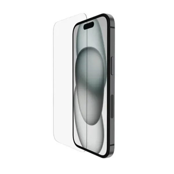 Belkin SCREENFORCE TemperedGlass Anti-Microbial ochranné sklo pre Apple iPhone 16 / 15 / 14 Pre (OVA135zz)