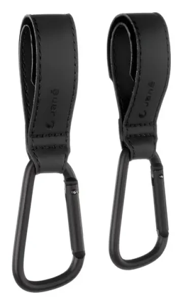 Jané Úchyty na kočík čierna / Háčiky na kočík / 2 ks / hliník / nosnosť 5 kg (010334G78JN)