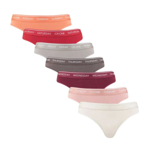 Calvin Klein Tanga 7Pk 000QF5937E Dámske