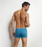 Pánske boxerky 3 ks DIM COTTON STRETCH BOXER 3x - DIM - svetlomodré L