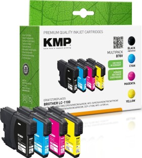 KMP KMP B78V Promo Pack BK/C/M/Y compatible w. Brother LC-1100