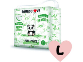 Bamboolove Plienky jednorazové bambus veľ. L 9-14 kg 21 ks (55862BL)