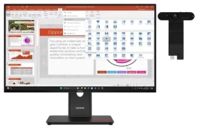 27" Lenovo ThinkVision T27-40 s MC60 čierna / IPS / 1920×1080 / 4ms / 1500:1 / 300cd-m2 / HDMI + DP + VGA / VESA / Pivot (64A5ZAT6EU)