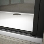 H K - Sprchové dvere jednokrídlové BLACK SAFIR D1 100, 98,7-101,7x 200 cm SE-BLACKSAFIRD1100SET