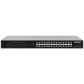 Intellinet 24-Port Gigabit Ethernet PoE+ Switch mit 2 SFP-Ports PoE-Strombudget 370 W 19 19 sieťový switch 10 / 100 / 1000 MBit/s IEEE802.3af (15,4 W),; 561891