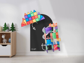 Mamido Mamido Dlaždice Magnetická tapeta na stenu Čierna MT100