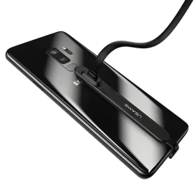 USAMS SJ236 U9 čierna / Dátový kábel / USB-C / 1,5 m / Plochý (SJ236TC01)