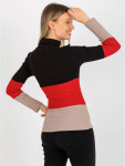 Dámska blúzka RV BZ 8465 1.93P Zmiešané farby - FPrice one size černá-červená-hnědá