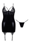 Dámska erotická košieľka Gemma - BEAUTY NIGHT FASHION černá S/M