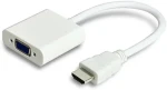 MicroConnect Adaptér HDMI 1.4 - VGA MF / 1920x1080p @ 60MHz / no audio / 0.3m / biela (HDMVGA1)
