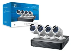 LevelOne DSK-8001 biela / Kamerový set / 8kanálový rekordér / 4X kamera 2 MP / IP66 / IR 30 m (DSK-8001)