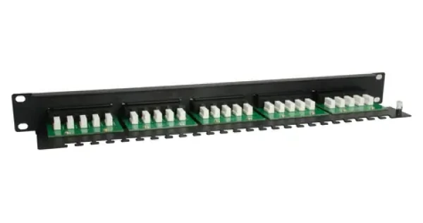 Equip 25 portov Cat3 / Patch panel / RJ-45 / UTP / ISDN / 1U / 19" (125298)