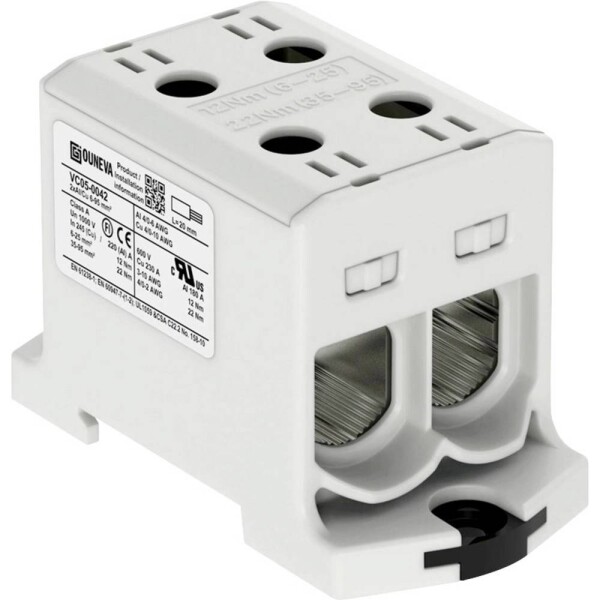 Ouneva Group VC05-0042 blok rozvádzača skrutkovací sivá 1 ks; VC05-0042