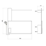 Mereo Elektrický sušiak uterákov, 1 modul, biely MT80W