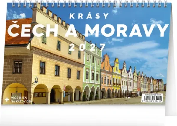 Notique Krásy Čiech a Moravy 2027 / Stolný kalendár / 53 fotografií / 23,1 × 14,5 cm