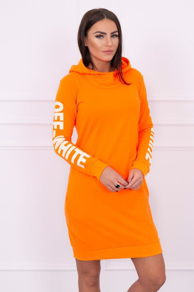 Šaty off White oranžově neonové UNI