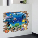Veselá Stena Samolepka Roztomilé delfíny Veľkosť: 88 x 58 cm