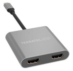 TERRATEC Connect C10 adaptér USB-C na 2x HDMI / 1x USB-C (M) / 2x HDMI (F) / 4K (306697-T)