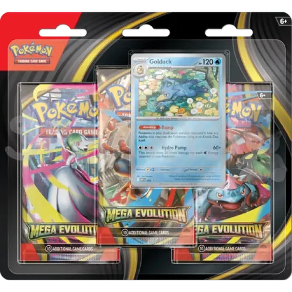 Pokémon TCG: ME01 - 3 Blister Booster - Golduck