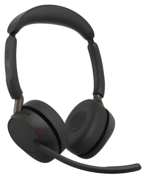JABRA Evolve3 65 Stereo Link 390a UC Stand čierna / Slúchadlá / Bluetooth / USB-A / stojanček (36599-989-989)