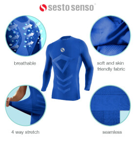 Sesto Senso Thermo Longsleeve Top CL40 Cornflower